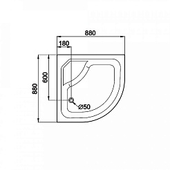 Triton Душевой поддон ПД24 88х88 – фотография-3